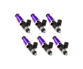 Injector Dynamics 1340cc Injectors - 60mm Length - 14mm Purple Top - 14mm Lower O-Ring (Set of 6) for Nissan Fairlady Z32