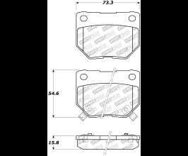 StopTech StopTech Street Touring 06-07 WRX Rear Brake Pads for Nissan Fairlady Z32