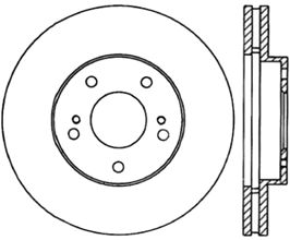 StopTech StopTech Power Slot 6/89-96 Nissan 300ZX Slotted & Drilled Left Front Rotor for Nissan Fairlady Z32