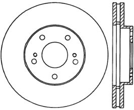 StopTech StopTech Drilled Sport Brake Rotor for Nissan Fairlady Z32