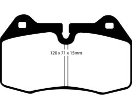 EBC 03-04 Infiniti G35 3.5 (Manual) (Brembo) Yellowstuff Front Brake Pads for Nissan Fairlady Z33