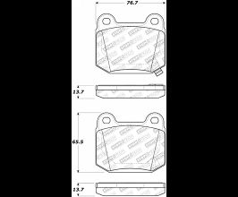 StopTech StopTech Street Select Brake Pads - Rear for Nissan Fairlady Z33