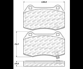 StopTech StopTech Street Select Brake Pads - Rear for Nissan Fairlady Z33