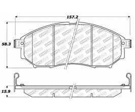 StopTech StopTech Street Select Brake Pads - Rear for Nissan Fairlady Z33