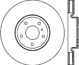 StopTech StopTech 03-04 Infiniti G35/03-08 Nissan 350Z Cryo Slotted & Drilled Front Right Rotor (w/Brembo) for Nissan Fairlady Z33