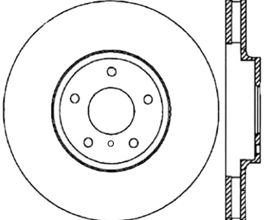 StopTech StopTech 06-18 Nissan Maxima SportStop Cryo Slotted & Drilled Front Left Rotor for Nissan Fairlady Z33