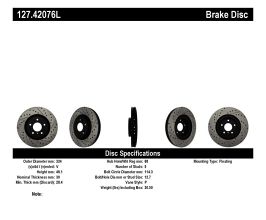 StopTech StopTech Slotted & Drilled Sport Brake Rotor for Nissan Fairlady Z33