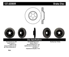 StopTech StopTech 06-07 350Z / 05-07 G35 exp Sport/ 06-07 G35X SportStop Slotted & Drilled Front Right Rotor for Nissan Fairlady Z33