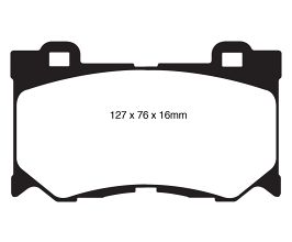 EBC 08-13 Infiniti FX50 5.0 Yellowstuff Front Brake Pads for Nissan Fairlady Z34