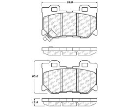 StopTech StopTech Street Touring 08-09 Infiniti FX50/G37 Rear Brake Pads for Nissan Fairlady Z34