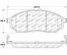 StopTech StopTech Street Touring 06-08 350Z w/ Std Brakes Front Brake Pads for Nissan 370Z