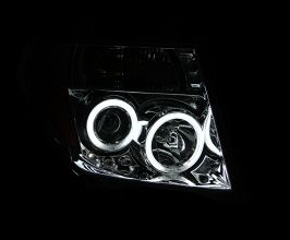 Anzo 2005-2008 Nissan Frontier Projector Headlights w/ Halo Chrome for Nissan Frontier D40