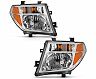 Anzo 2005-2008 Nissan Pathfinder Crystal Headlight Chrome Amber (OE Replacement) for Nissan Frontier