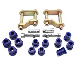 SuperPro 2005 Nissan Frontier LE Rear Greasable Shackle and Bushing Kit for Nissan Frontier D40