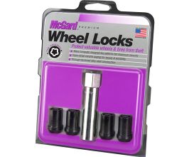 McGard Wheel Lock Nut Set - 4pk. (Tuner / Cone Seat) M12X1.25 / 13/16 Hex / 1.24in. Length - Black for Nissan Frontier D41