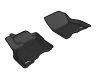 3D Mats 2013-2019 Nissan Leaf Kagu 1st Row Floormat - Black for Nissan LEAF S/SL/SV