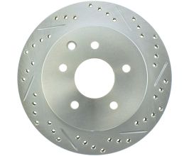 StopTech StopTech Select Sport Nissan Slotted and Drilled Left Rear Rotor for Nissan Leaf ZE1