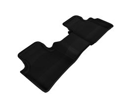 3D Mats 2009-2014 Nissan Maxima Kagu 2nd Row Floormats - Black for Nissan Maxima A35