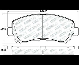 StopTech StopTech Street Select Brake Pads - Rear for Nissan Maxima A36
