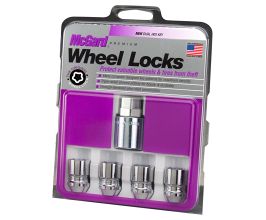 McGard Wheel Lock Nut Set - 4pk. (Cone Seat) M12X1.25 / 19mm & 21mm Dual Hex / 1.28in. L - Chrome for Nissan Murano Z50