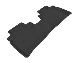 3D Mats 2009-2014 Nissan Murano Kagu 2nd Row Floormats - Black for Nissan Murano Z51