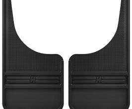 Husky Liners Universal 12in Wide Black Rubber Front Mud Flaps w/o Weight for Nissan Pathfinder R51