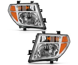 Anzo 2005-2008 Nissan Pathfinder Crystal Headlight Chrome Amber (OE Replacement) for Nissan Pathfinder R51