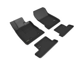 3D Mats 2022 Toyota GR86 Kagu 1st & 2nd Row Floor Mats - Black for Nissan Pathfinder R51