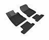 3D Mats 2022 Toyota GR86 Kagu 1st & 2nd Row Floor Mats - Black