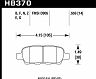 HAWK 03-07 350z / G35 / G35X w/o Brembo HPS Street Rear Brake Pads for Nissan Pathfinder