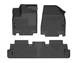 Husky Liners 2022 Nissan Pathfinder/Infiniti QX60 Weatherbeater Black Front & 2nd Seat Floor Liners for Nissan Pathfinder R53