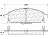 StopTech StopTech Street Select Brake Pads - Rear for Nissan Quest