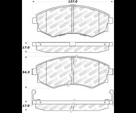 StopTech StopTech Street Select Brake Pads - Rear for Nissan Sentra B15