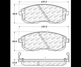 StopTech StopTech Nissan Altima Street Select Brake Pads for Nissan Sentra B15