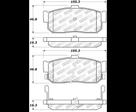 StopTech StopTech Street Touring 91-11/00 Infiniti G20/95-10/00 I30/I35 Rear Brake Pads for Nissan Sentra B15