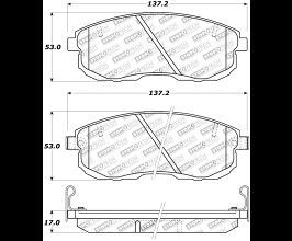 StopTech StopTech Street Touring 02-05 350z / 03-04 G35 / 03-05 G35X Front Brake Pads for Nissan Sentra B15