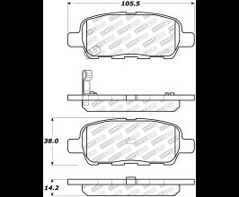 StopTech StopTech Street Select Brake Pads - Rear for Nissan Sentra B16
