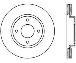 StopTech Stop Tech 07-12 Nissan Sentra Slotted Left Front CRYO Rotor for Nissan Sentra B16