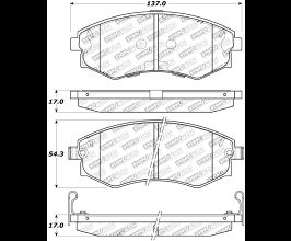 StopTech StopTech Street Touring 89-1/94 Nissan 240SX (w/ABS) Front Brake Pads for Nissan Silvia S13
