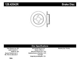 StopTech StopTech Drilled Sport Brake Rotor for Nissan Silvia S13