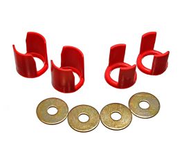 Energy Suspension 89-94 Nissan 240SX (S13) Red Rear Subframe Insert Set - a supplement to the subfra for Nissan Silvia S13