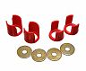 Energy Suspension 89-94 Nissan 240SX (S13) Red Rear Subframe Insert Set - a supplement to the subfra