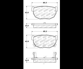 StopTech StopTech Street Touring 89-98 240SX Rear Brake Pads for Nissan Silvia S14