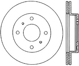 StopTech StopTech Drilled Sport Brake Rotor for Nissan Silvia S14