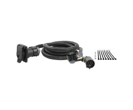 CURT 99-18 Ford F-350 Super Duty 7ft Wiring Harness Extension (Adds 7-Way RV Blade to Truck Bed) for Nissan Titan A60