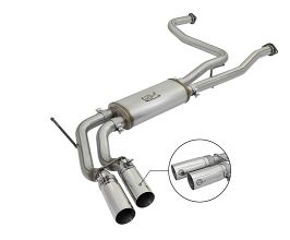 aFe Power Rebel Series 3in SS Cat-Back Exhaust System w/ Polished Tip 04-15 Nissan Titan V8 5.6L for Nissan Titan A60