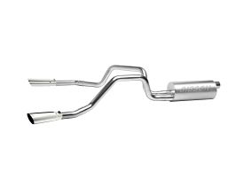Gibson Exhaust 04-10 Nissan Titan LE 5.6L 2.5in Cat-Back Dual Split Exhaust - Stainless for Nissan Titan A60