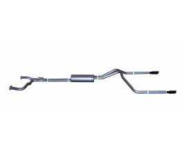 Gibson Exhaust 04-10 Nissan Titan LE 5.6L 2.5in Cat-Back Dual Split Exhaust - Black Elite for Nissan Titan A60