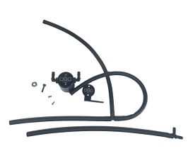 J&L Oil Seperator 03-15 Nissan Titan 5.6L Passenger Side Oil Separator 3.0 - Black Anodized for Nissan Titan A60