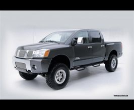 N-Fab Nerf Step 04-15 Nissan Titan Crew Cab - Gloss Black - Cab Length - 3in for Nissan Titan A60